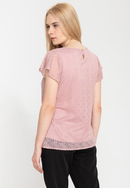 Krizia Lace Blouse with Free Necklace