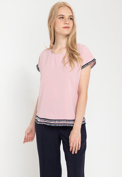 Krizia Tassel Fringe Buttoned Back Top