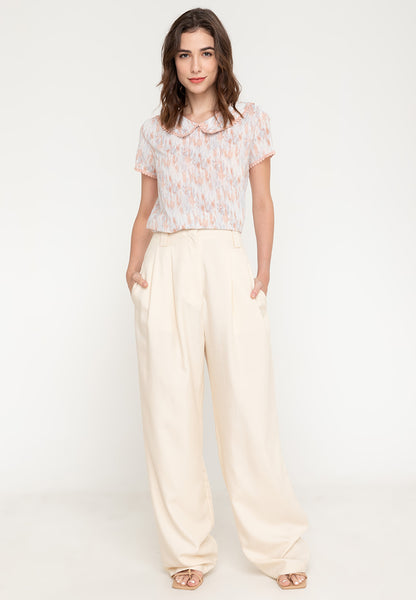 Krizia Statement Collar  Korean Style Blouse