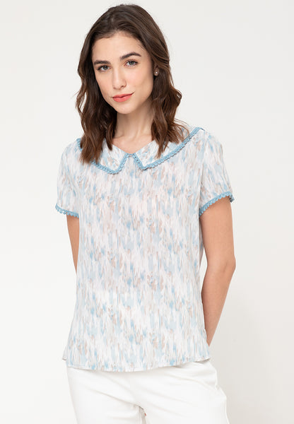 Krizia Statement Collar  Korean Style Blouse