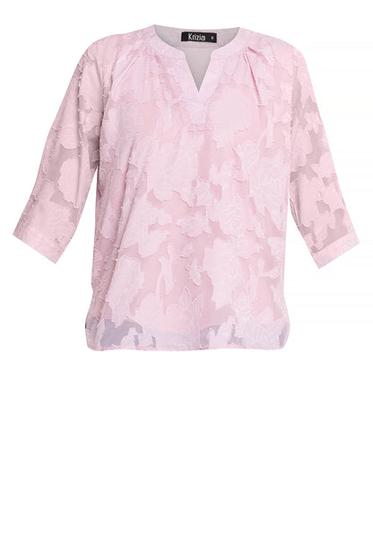 Krizia Special Fabric V-Neck  Blouse Top