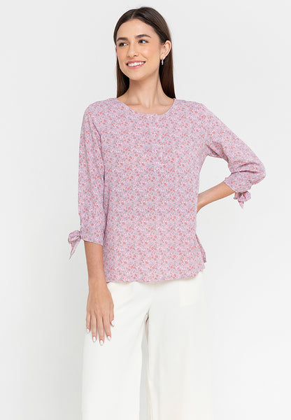 Krizia Button Down Quarter Sleeve Blouse Top