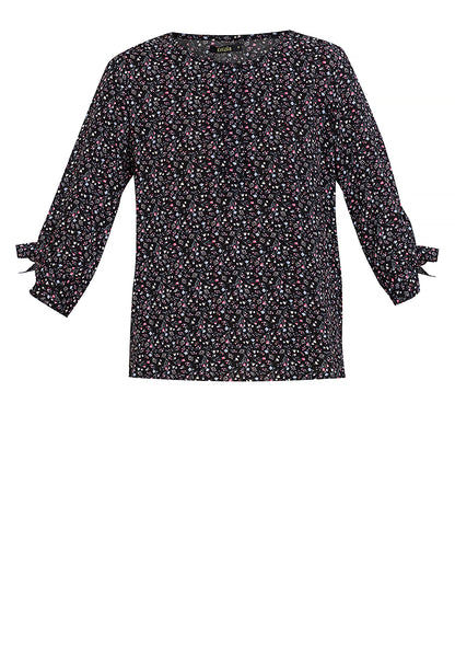 Krizia Button Down Quarter Sleeve Blouse Top