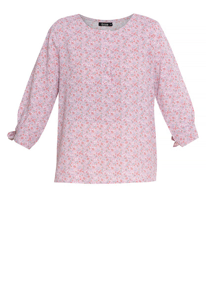 Krizia Button Down Quarter Sleeve Blouse Top