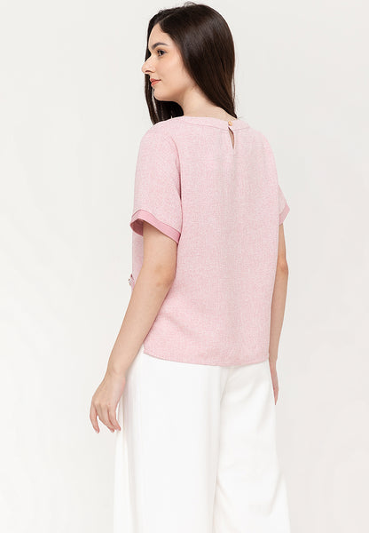 Krizia Tweed Top Blouse