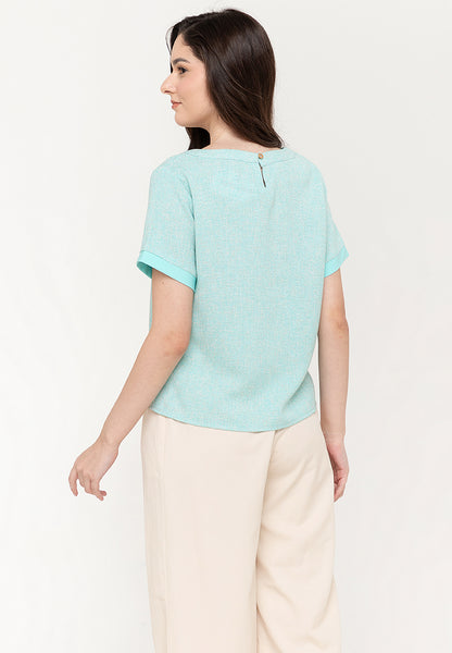 Krizia Tweed Top Blouse