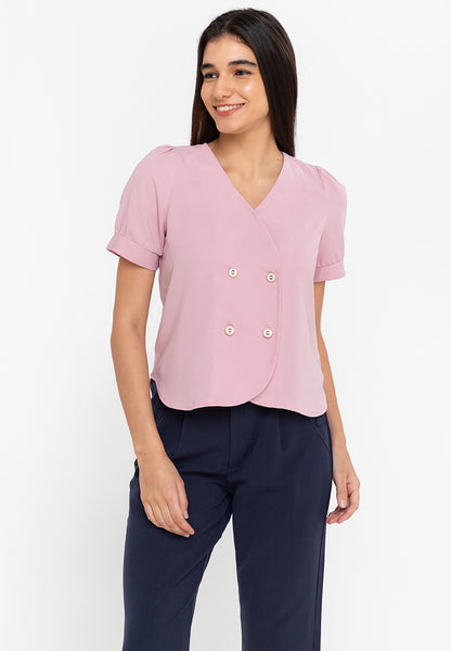 Krizia Double Breast Blouse Top