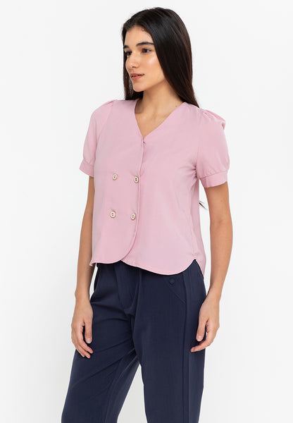 Krizia Double Breast Blouse Top