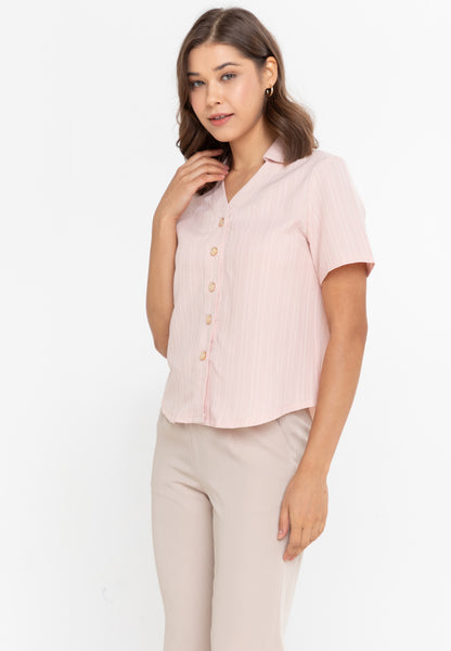 Krizia Button Down Collared Blouse Top