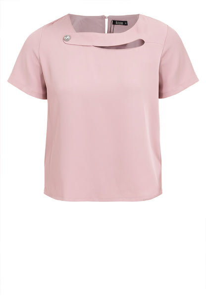 Krizia Wave Neck Detail Blouse Top