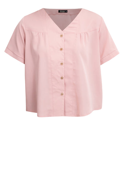 Krizia Button Down V-Neck Blouse Top