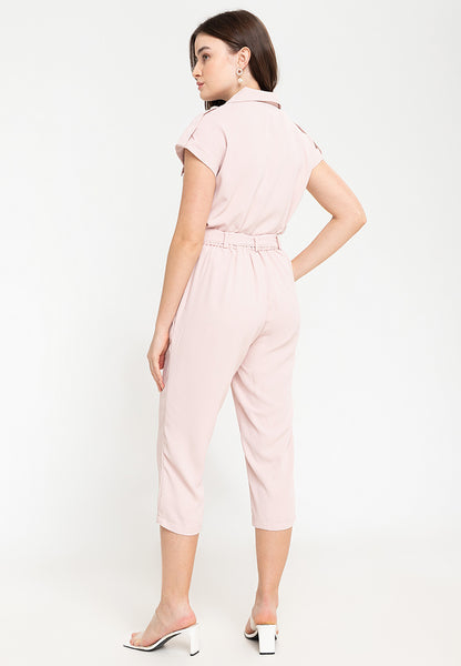 Krizia Cotton Blend Lapel Blouse and Pants 2 Piece Set Terno