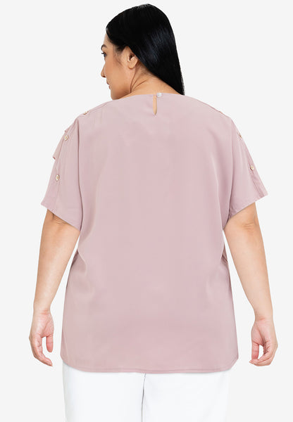 Divina Plus Size Layered Blouse Top