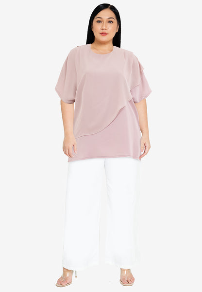 Divina Plus Size Layered Blouse Top