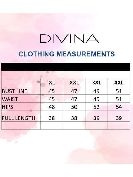 Plus Size Printed Wrap Top Flounce Hem Stretch