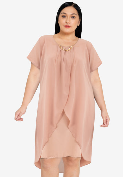 Divina Plus Size Premium Overlay Shift Dress