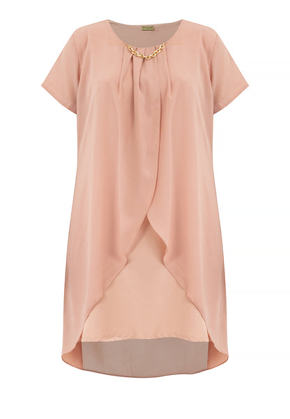 Divina Plus Size Premium Overlay Shift Dress