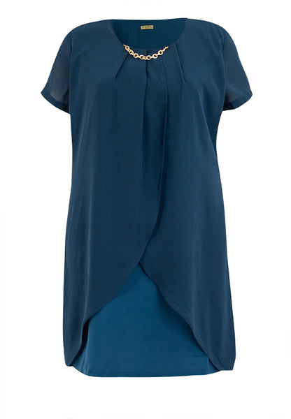 Divina Plus Size Premium Overlay Shift Dress