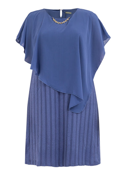 Divina Plus Size Overlay Dress with Detachable Necklace