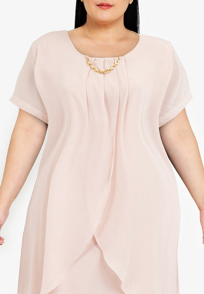 Divina Plus Size Premium Overlay Shift Dress