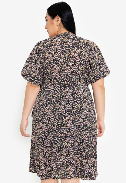 Divina Plus Size Wrap Around Dress
