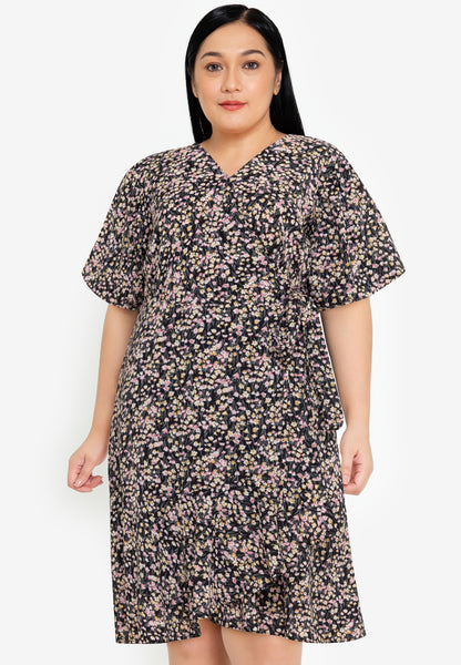 Divina Plus Size Wrap Around Dress
