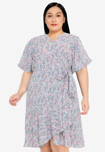 Divina Plus Size Wrap Around Dress