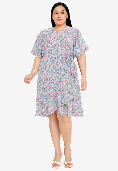 Divina Plus Size Wrap Around Dress