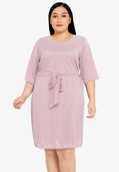 Divina Premium Lace Long Sleeve Formal Dress