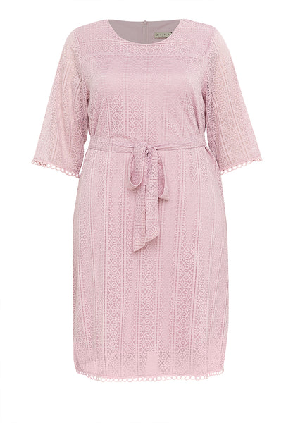 Divina Premium Lace Long Sleeve Formal Dress