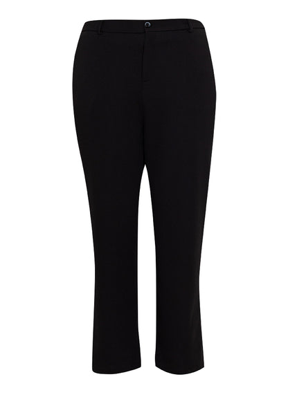 Divina Plus Size Cotton Knit Stretch Straight Cut Pants