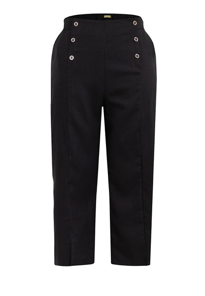 Divina Plus Size Button Front Pants