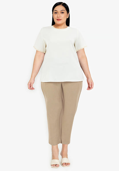Divina Plus Size Cotton Blend Pants