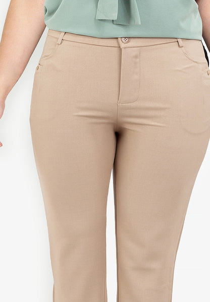 Divina Plus Size Cotton Stretch Pants
