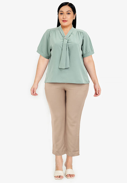 Divina Plus Size Cotton Stretch Pants