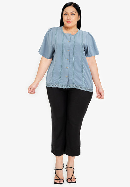 Divina Plus Size Cotton Stretch Pants