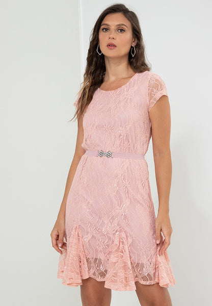Krizia Lace Special Hem Dress