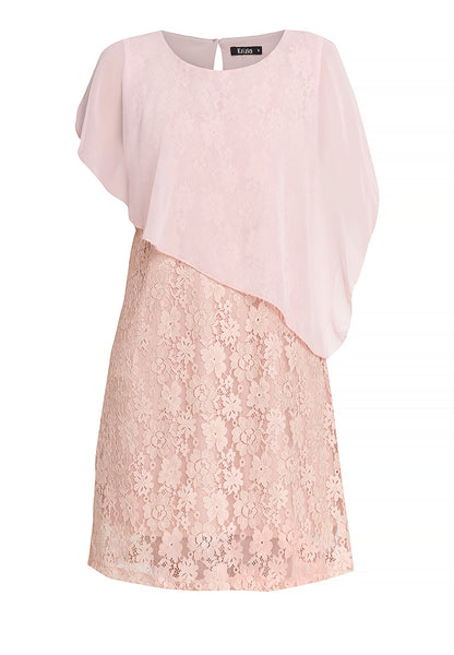 Krizia Overlay Lace Dress with Necklace