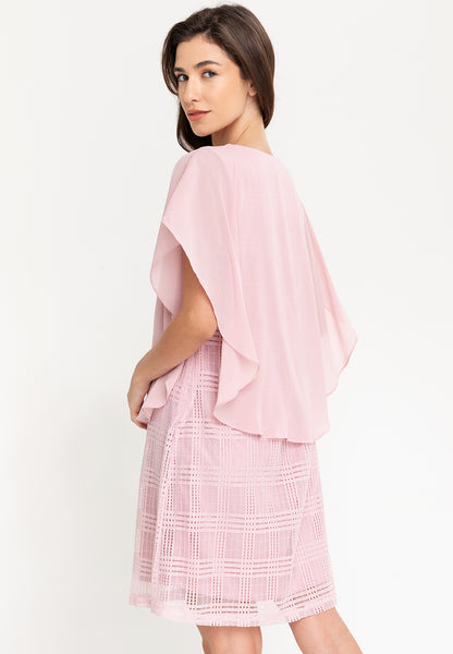 Krizia V-Neck Sequins Overlay Dress