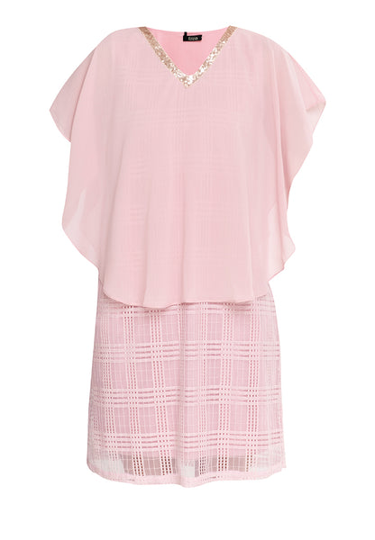 Krizia V-Neck Sequins Overlay Dress