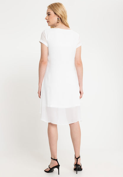 Krizia Premium Overlay Shift Dress
