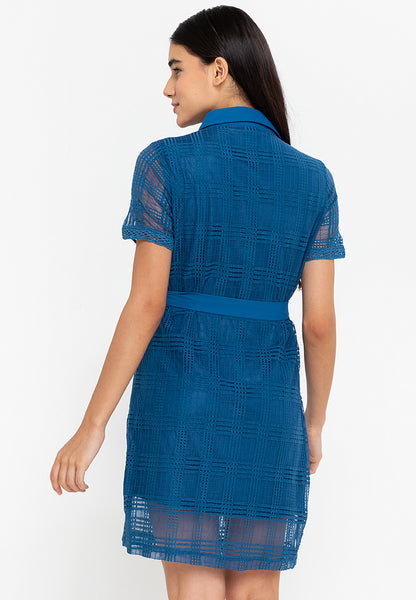 Krizia Shirt Dress with Sleeve Trimming