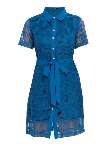 Krizia Shirt Dress with Sleeve Trimming