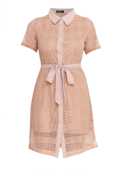 Krizia Shirt Dress with Sleeve Trimming