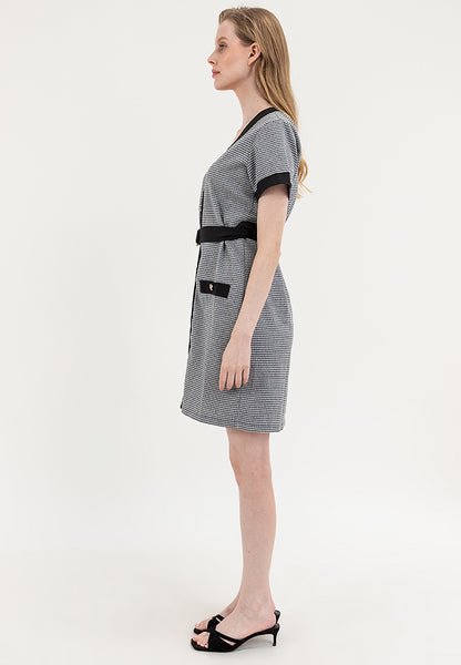 Krizia Tweed Button Down Dress