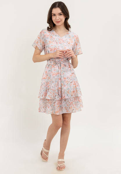 Krizia Wrap-around Layered Skirt Dress