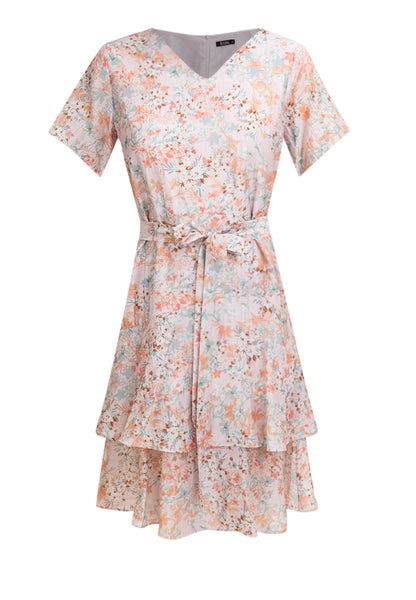 Krizia Wrap-around Layered Skirt Dress