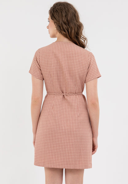 Krizia Button Down Tie Waist TwKrizia Button Down Tie Waist Tweed Dressed Dress