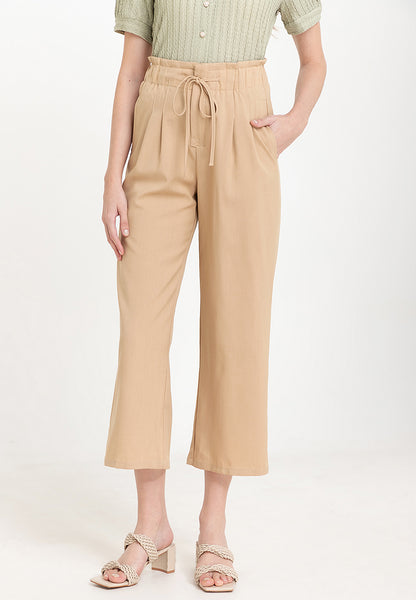 Krizia Graterized Drawstring Waist Pants