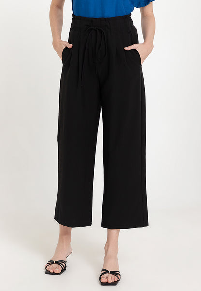 Krizia Graterized Drawstring Waist Pants